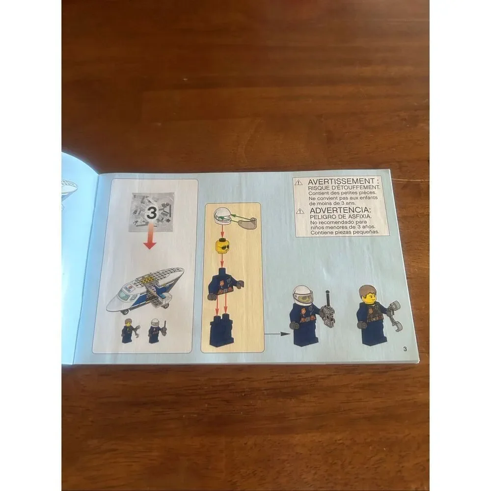 LEGO City High-speed Chase #60138 Instruction Manual Only 1,2,&3 (6057)